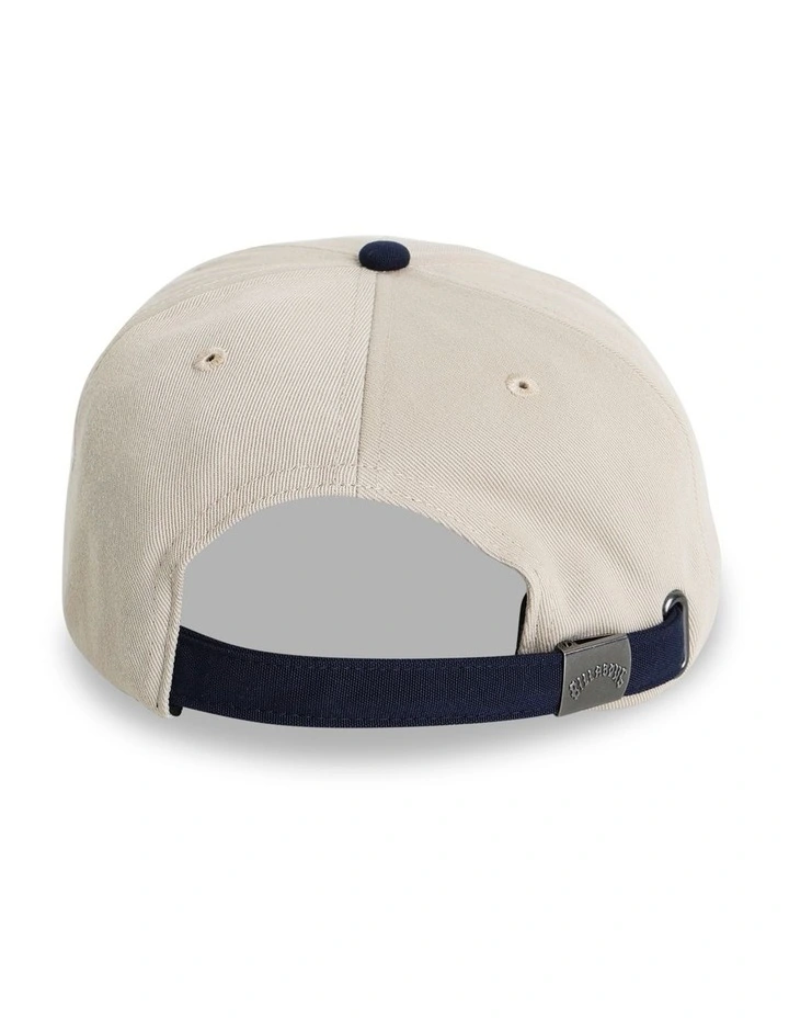 ADIV 5 Panel Strapback Cap in Dark Blue image 3