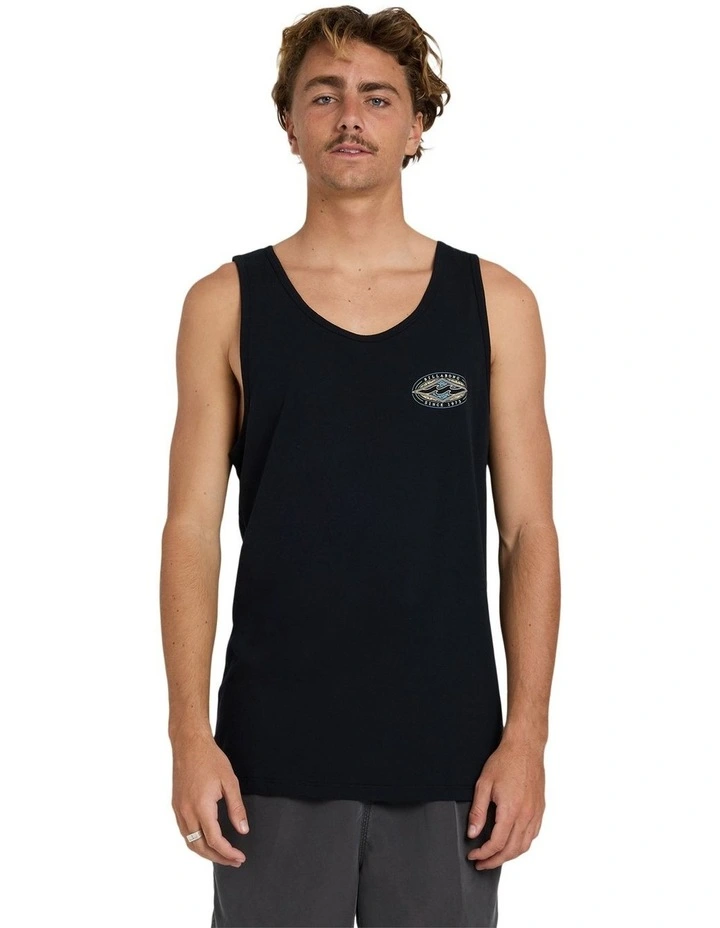Rotar Diamond Tank Top in Black image 1