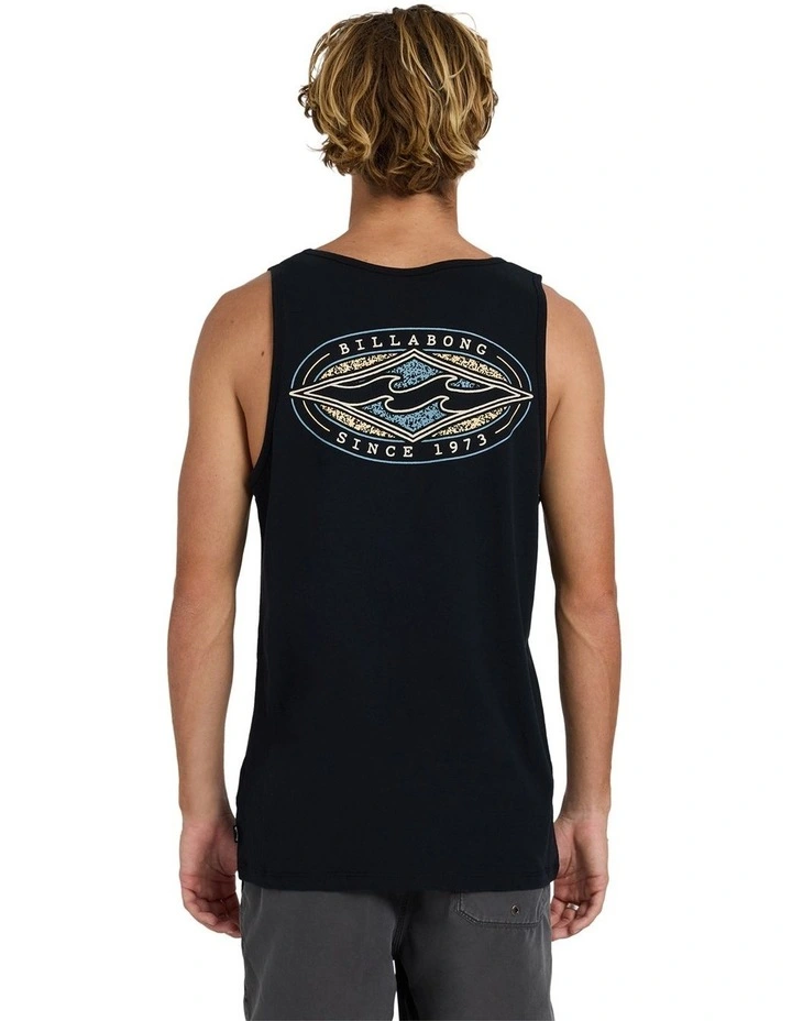 Rotar Diamond Tank Top in Black image 2