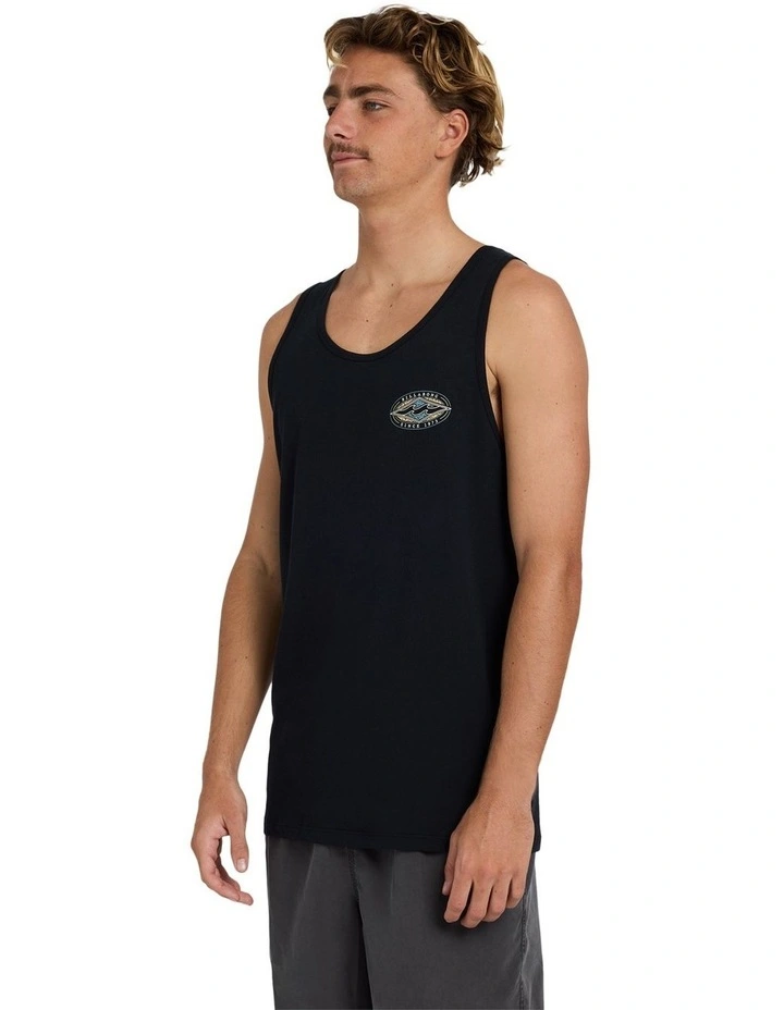Rotar Diamond Tank Top in Black image 3