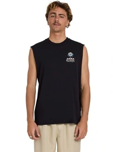 Portal Muscle Top Washed in Black