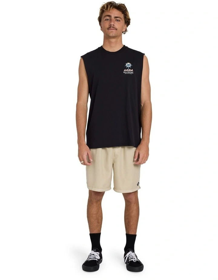 Portal Muscle Top Washed in Black image 5
