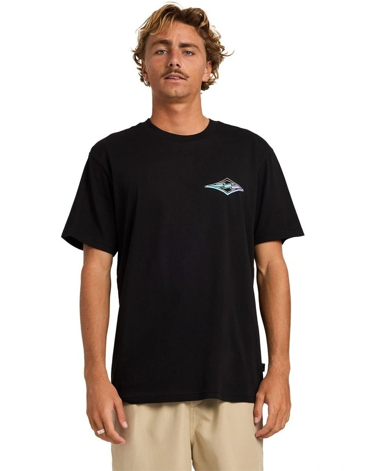 Crayon Wave Premium T-Shirt in Black image 1