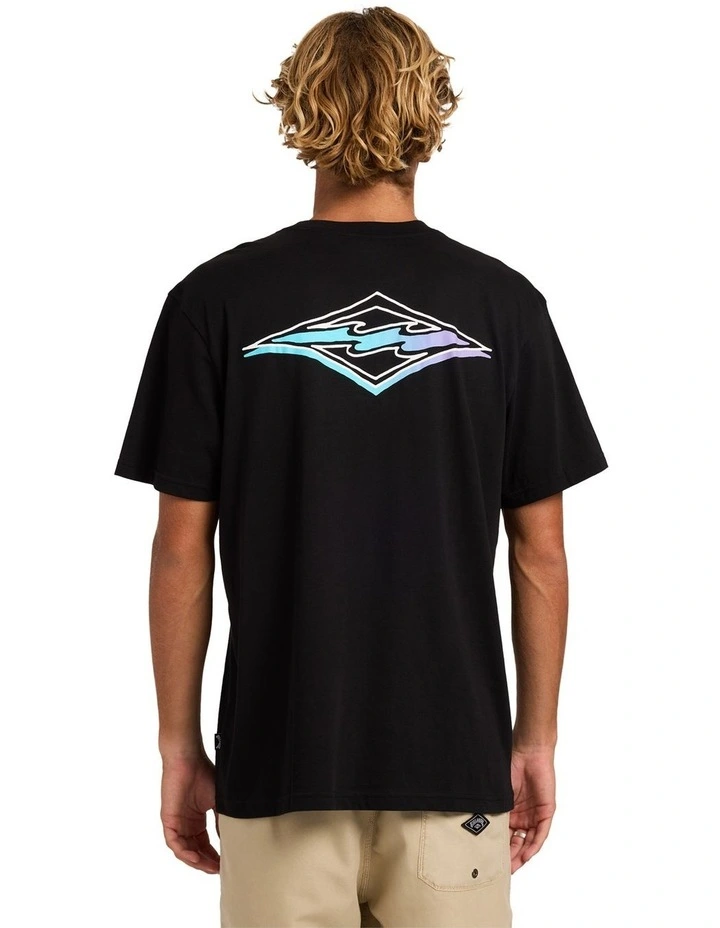 Crayon Wave Premium T-Shirt in Black image 2