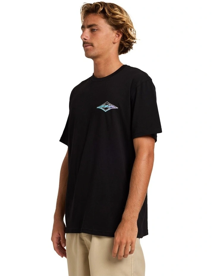 Crayon Wave Premium T-Shirt in Black image 3