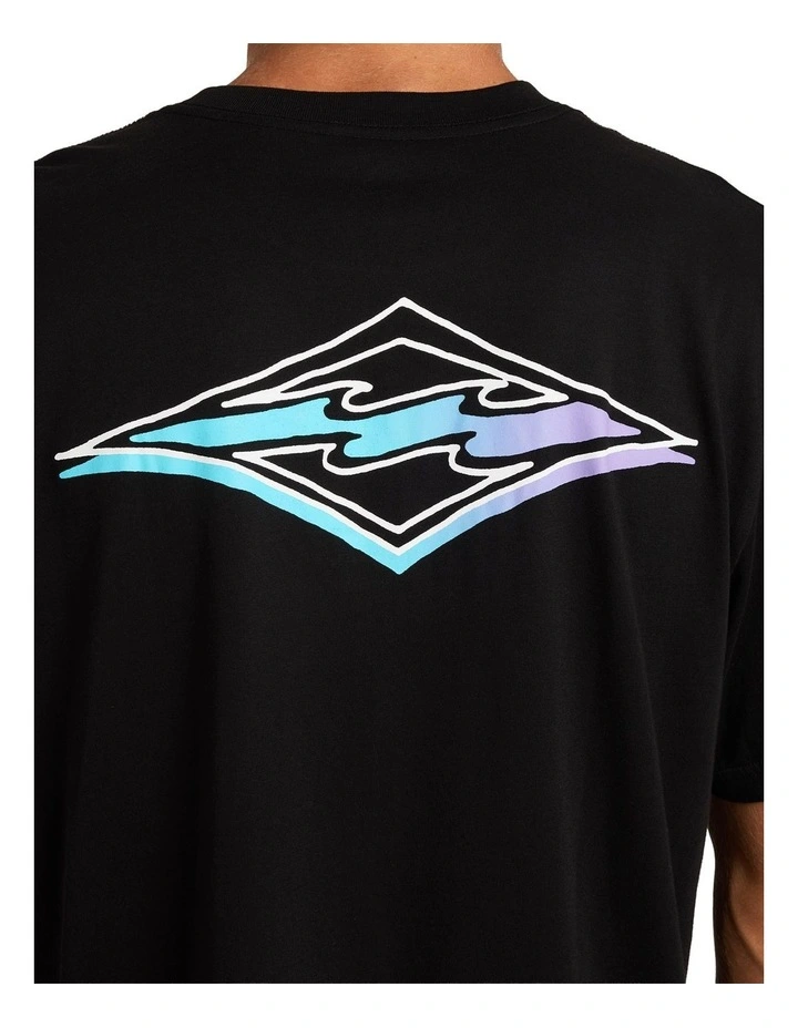 Crayon Wave Premium T-Shirt in Black image 4