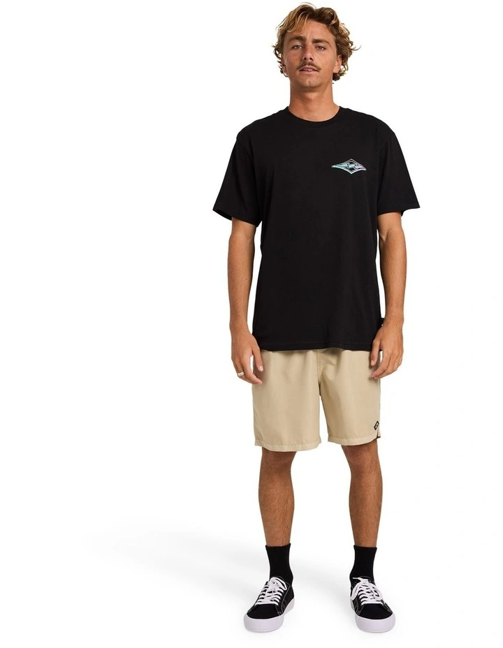 Crayon Wave Premium T-Shirt in Black image 5