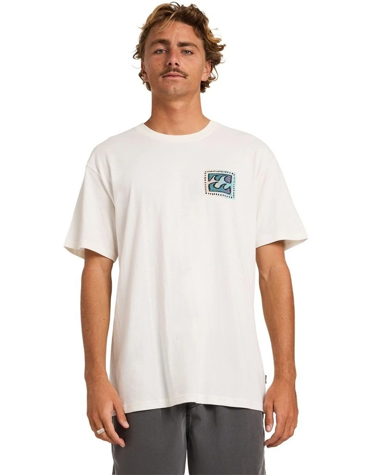 Crayon Wave Premium T-Shirt Off in White image 1