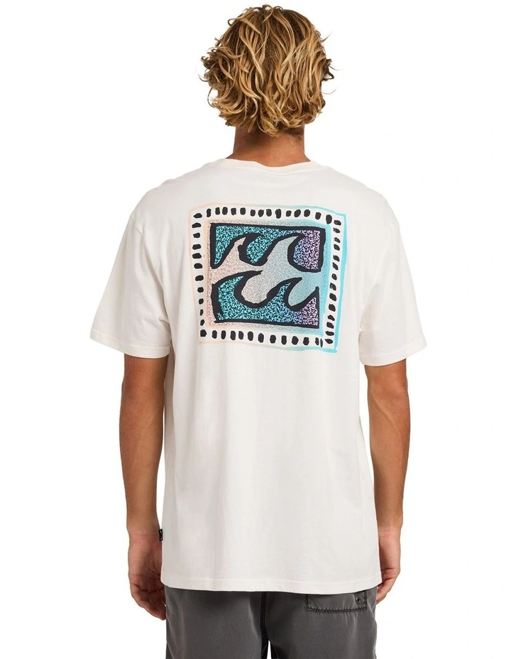 Crayon Wave Premium T-Shirt Off in White image 2