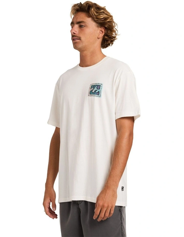Crayon Wave Premium T-Shirt Off in White image 3