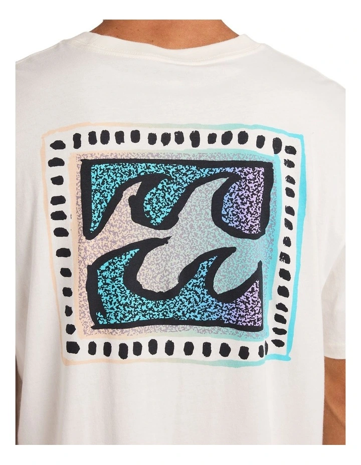 Crayon Wave Premium T-Shirt Off in White image 4