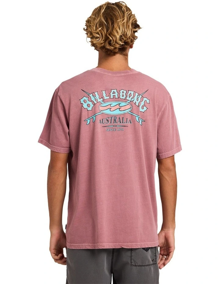 Heritage Arch Premium T-Shirt in Red Dahlia image 2