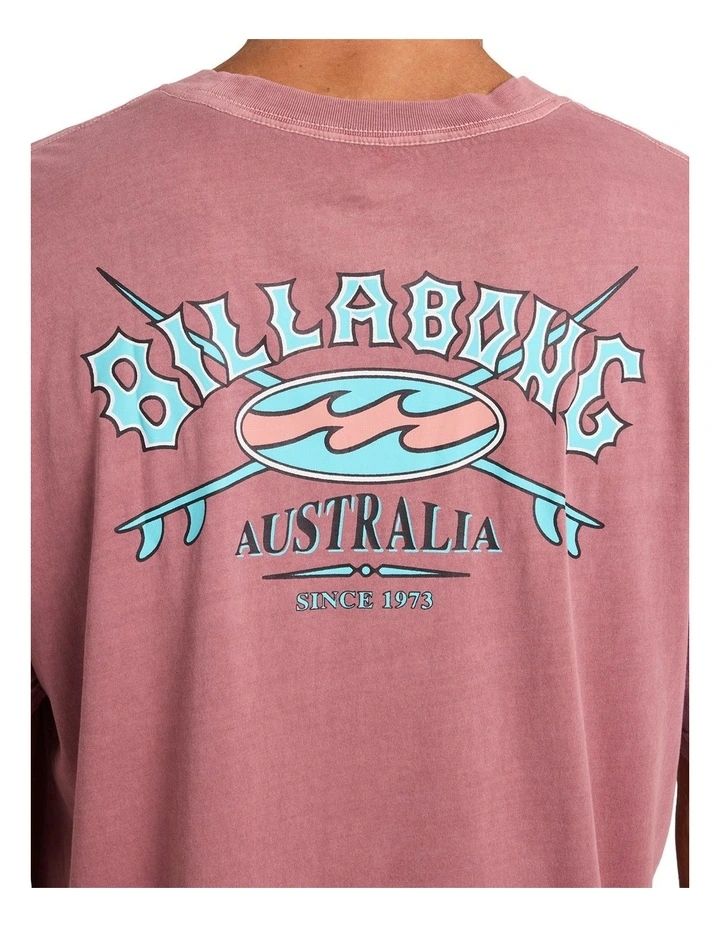 Heritage Arch Premium T-Shirt in Red Dahlia image 4