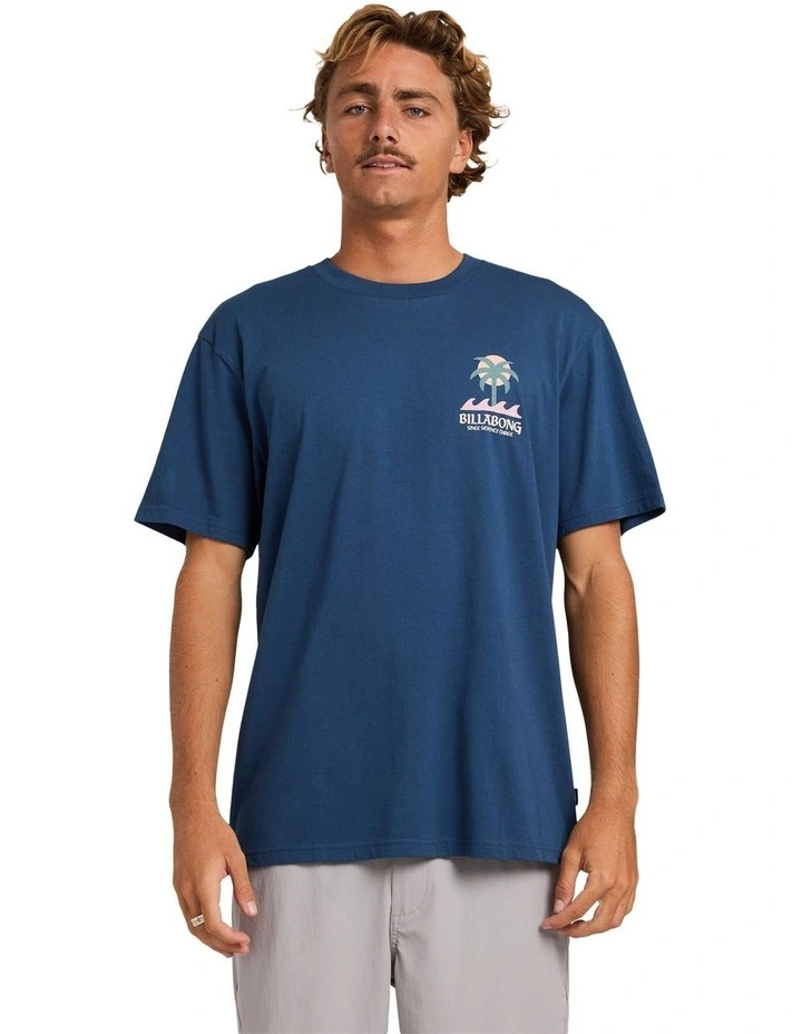 Portal Premium T-Shirt in Dark Denim image 1