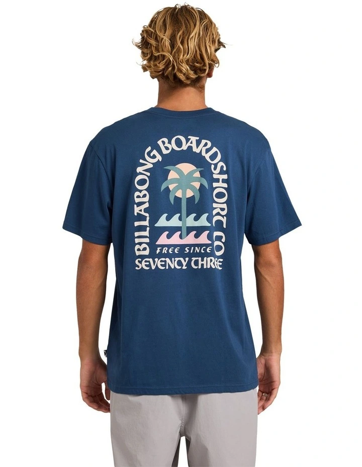 Portal Premium T-Shirt in Dark Denim image 2