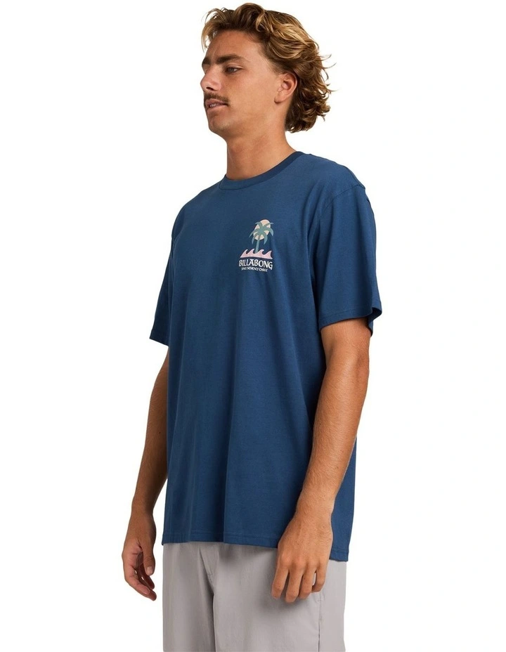 Portal Premium T-Shirt in Dark Denim image 3