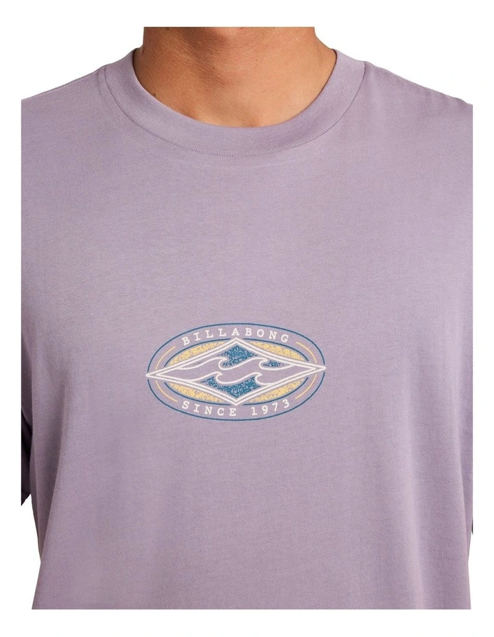 Rotor Diamond Premium T-Shirt in Purple Ash image 4
