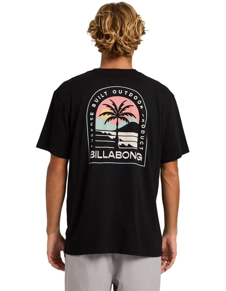 Sun Down Adiv Premium T-Shirt in Black image 2
