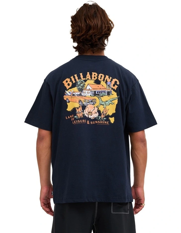 Aus Map T-Shirt Navy image 2
