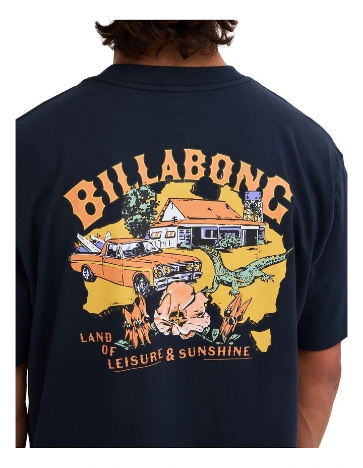 Aus Map T-Shirt Navy image 4