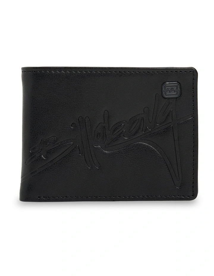 Script Bi Fold Wallet in Black image 1