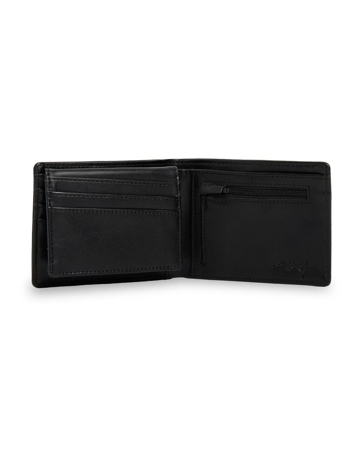 Script Bi Fold Wallet in Black image 3
