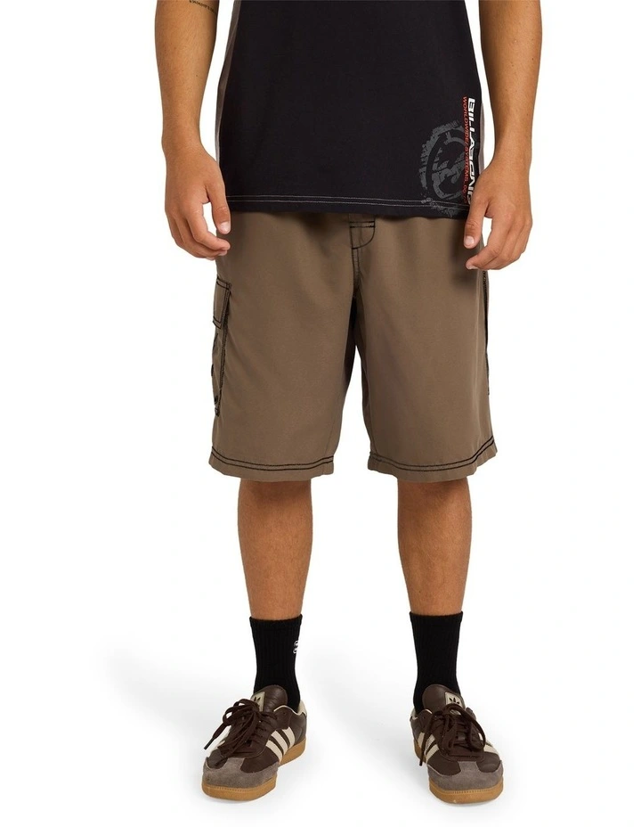 Throw On 22 Volley Shorts In Gravel image 1
