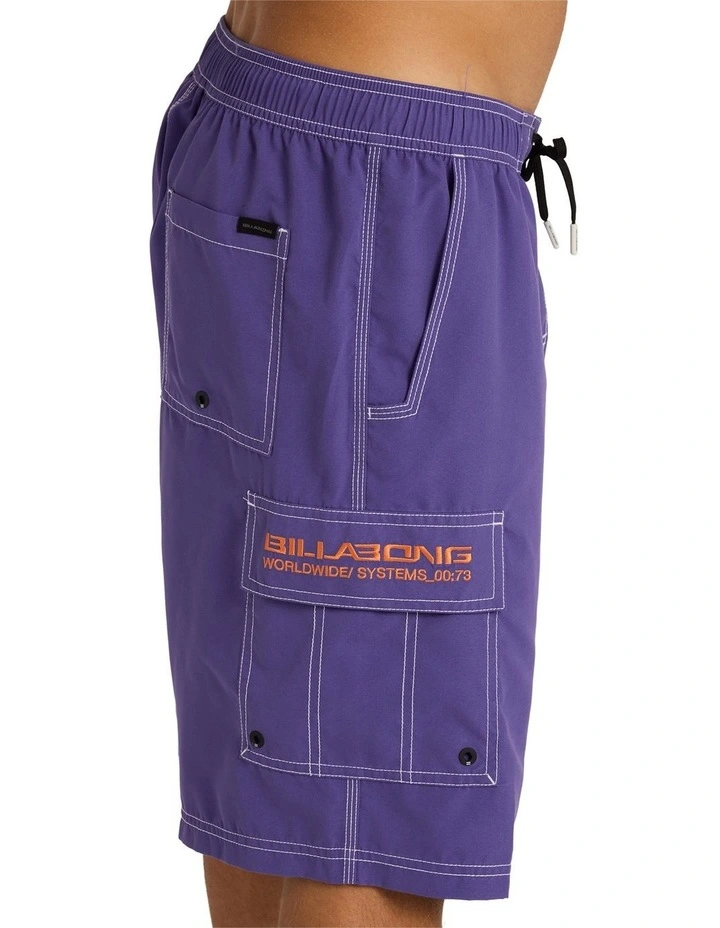 Throw On 22 Volley Shorts In Purple image 4