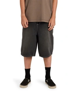 Spec Denim Shorts In Black