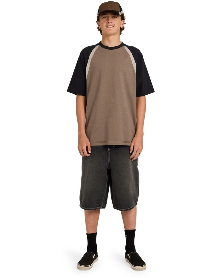 Spec Denim Shorts In Black image 5