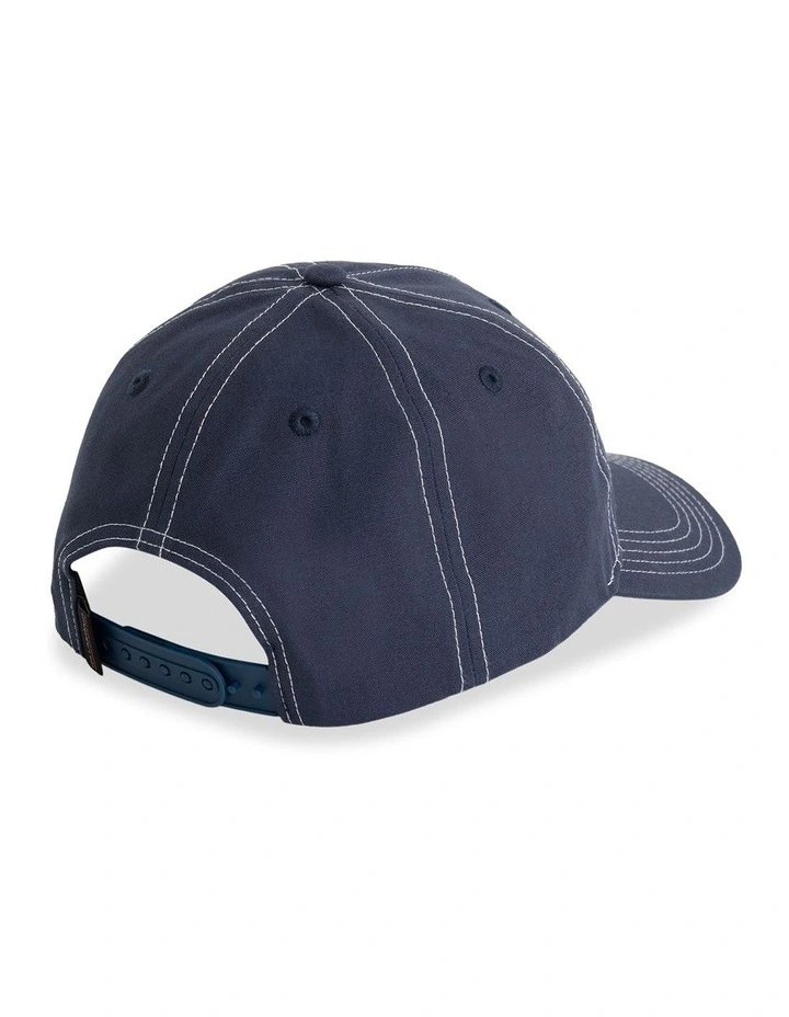 Spec Throw On Snapback Cap In Dusty in indigo image 2