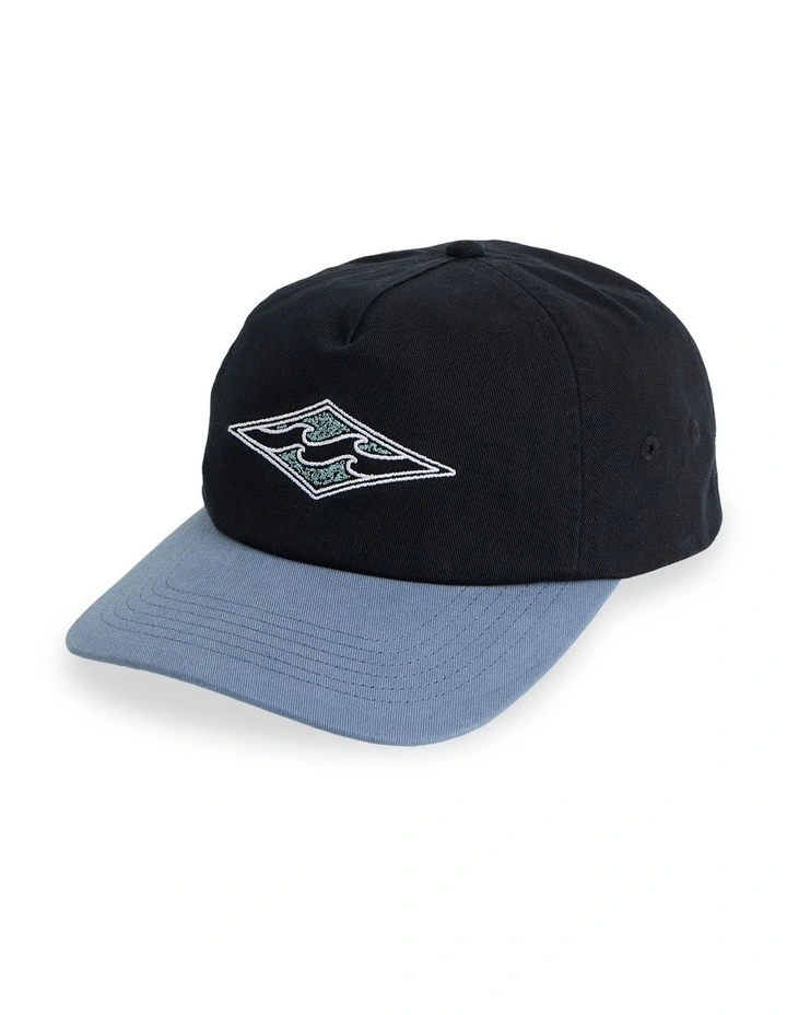 Heritage Strapback Cap in Black image 1