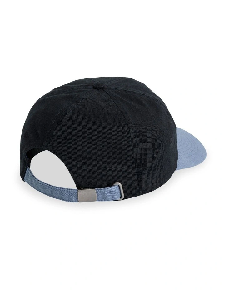 Heritage Strapback Cap in Black image 2