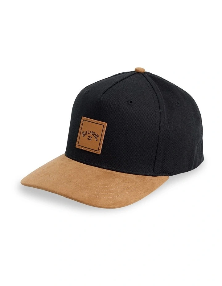 Stacked Cap in Black/Tan image 1