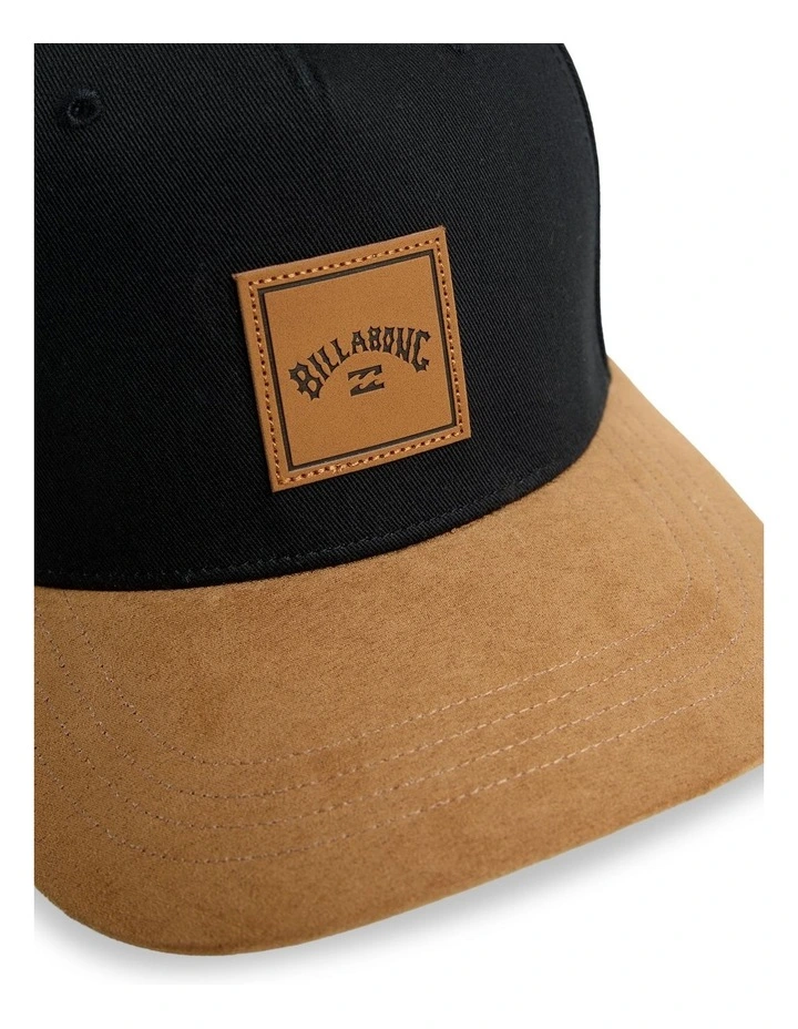 Stacked Cap in Black/Tan image 3