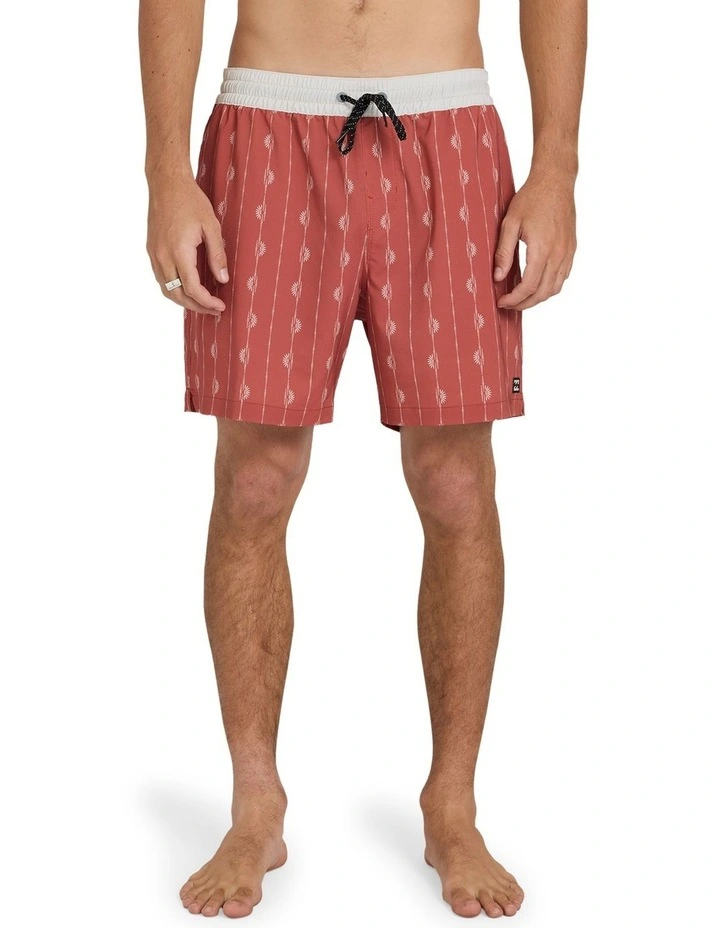 Good Times Layback 16 Boardshorts In Faded Red image 1