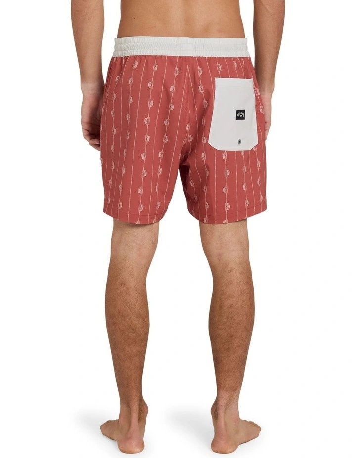 Good Times Layback 16 Boardshorts In Faded Red image 2