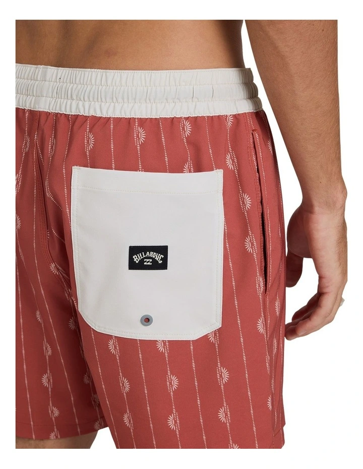 Good Times Layback 16 Boardshorts In Faded Red image 4