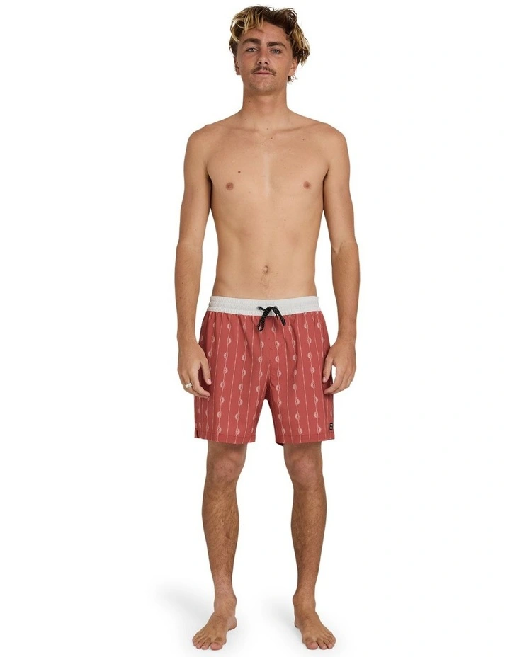 Good Times Layback 16 Boardshorts In Faded Red image 5