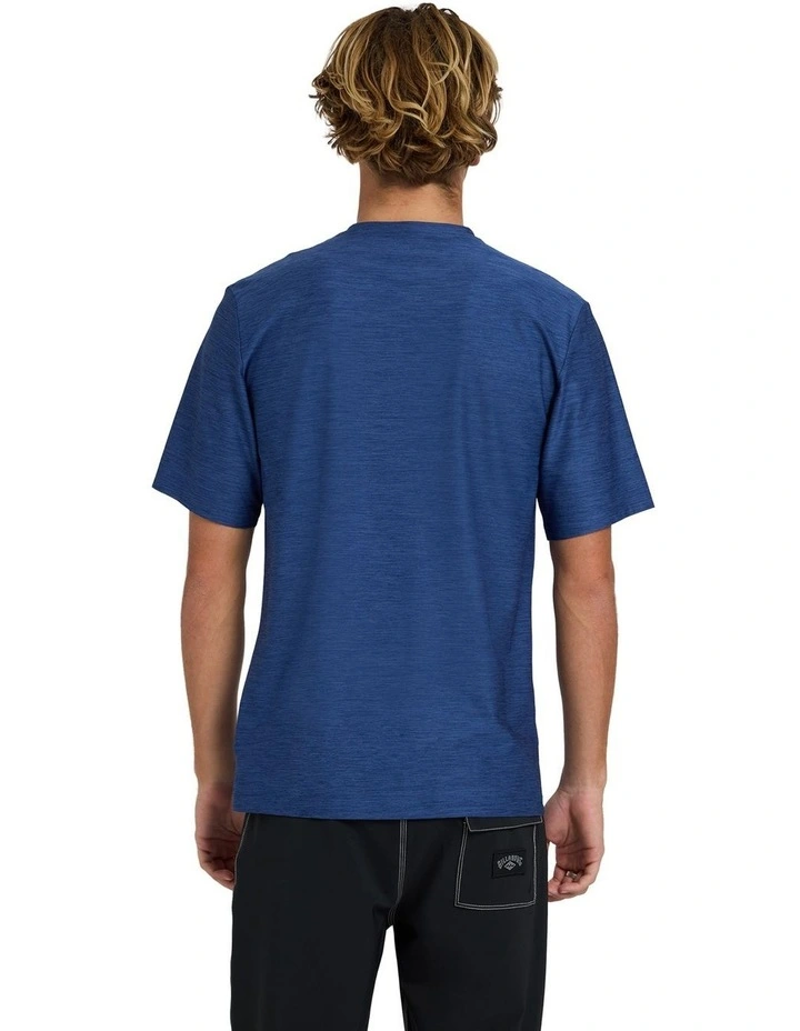 Shoreline Short Sleeve Rash Vest In Denim Heather image 2