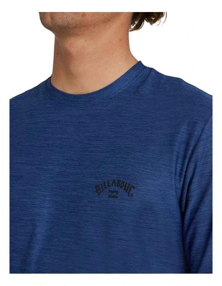 Shoreline Short Sleeve Rash Vest In Denim Heather image 4