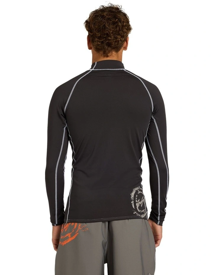 Spec 73 Long Sleeve Rash Vest Washed in Black image 2