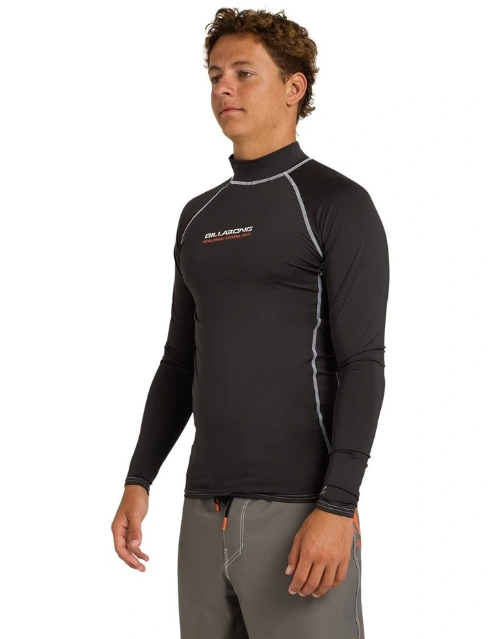 Spec 73 Long Sleeve Rash Vest Washed in Black image 3