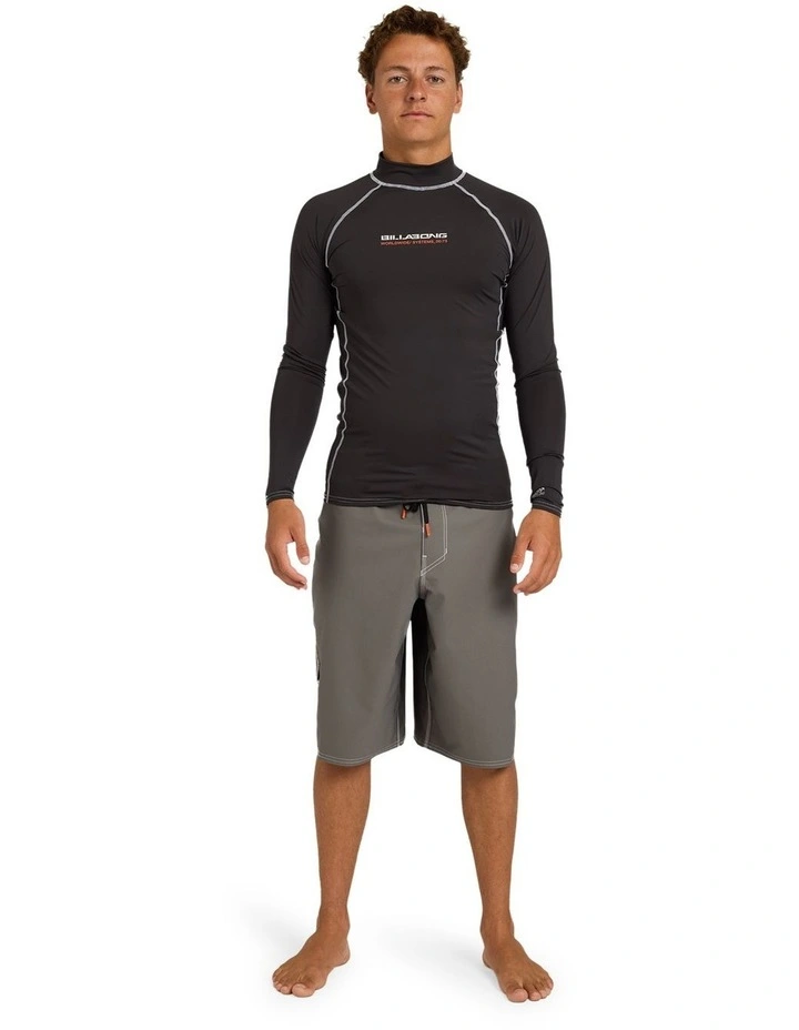 Spec 73 Long Sleeve Rash Vest Washed in Black image 5
