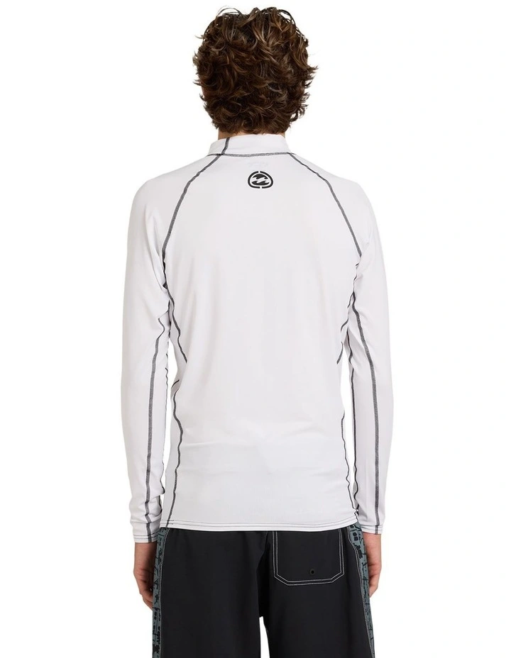 Spec 73 Long Sleeve Rash Vest in White image 2