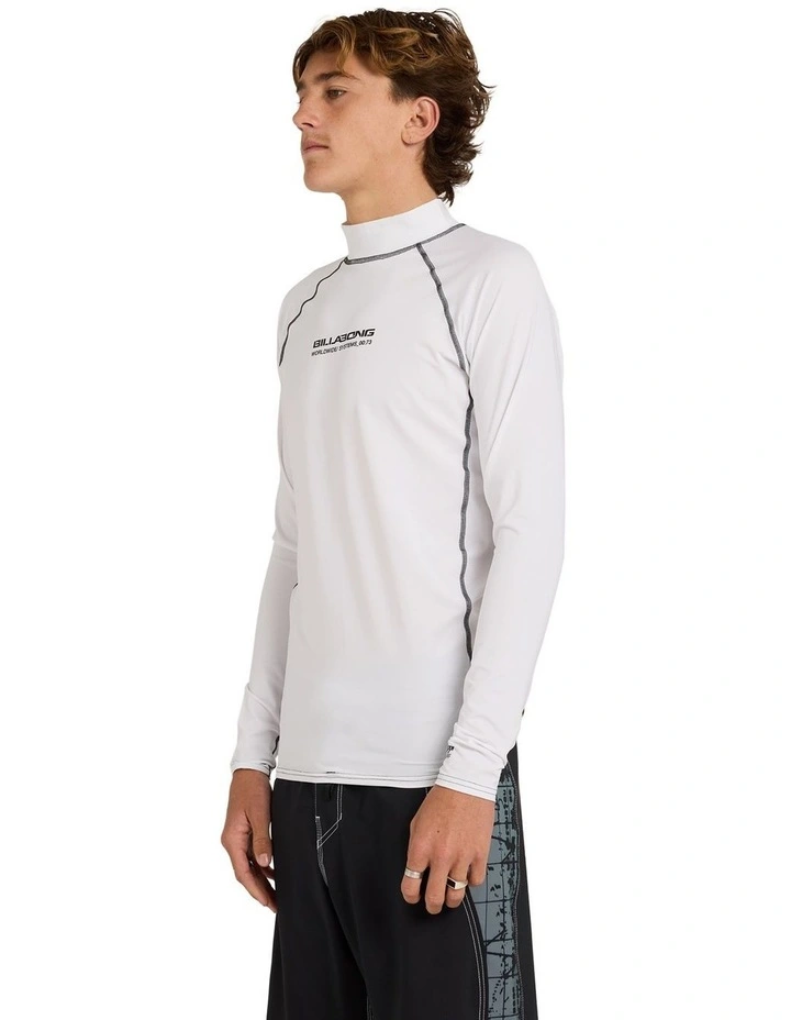 Spec 73 Long Sleeve Rash Vest in White image 3