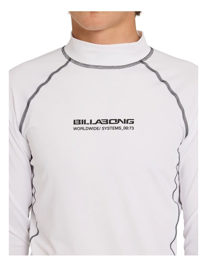 Spec 73 Long Sleeve Rash Vest in White image 4