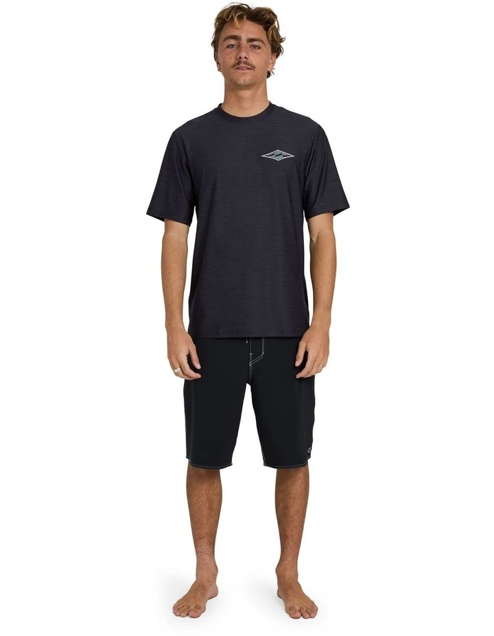 Diamond Shoreline Rash Vest in Black Heather image 5