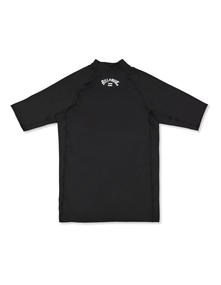 All Day Arch Short Sleeve Rash Vest Black image 2