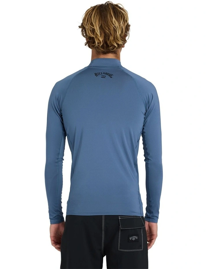 All Day Arch Long Sleeve Rash Vest Steel in Blue image 2